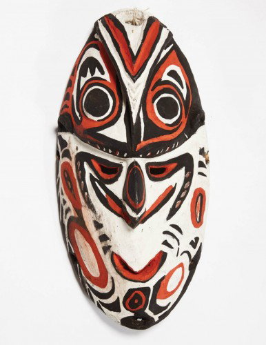 Ceremonial wooden mask of the Biwat people of Papua New Guinea.