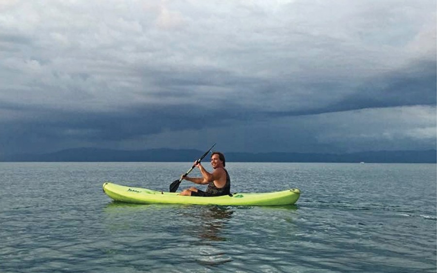 Randy Morgan out on the Golfo Dulce